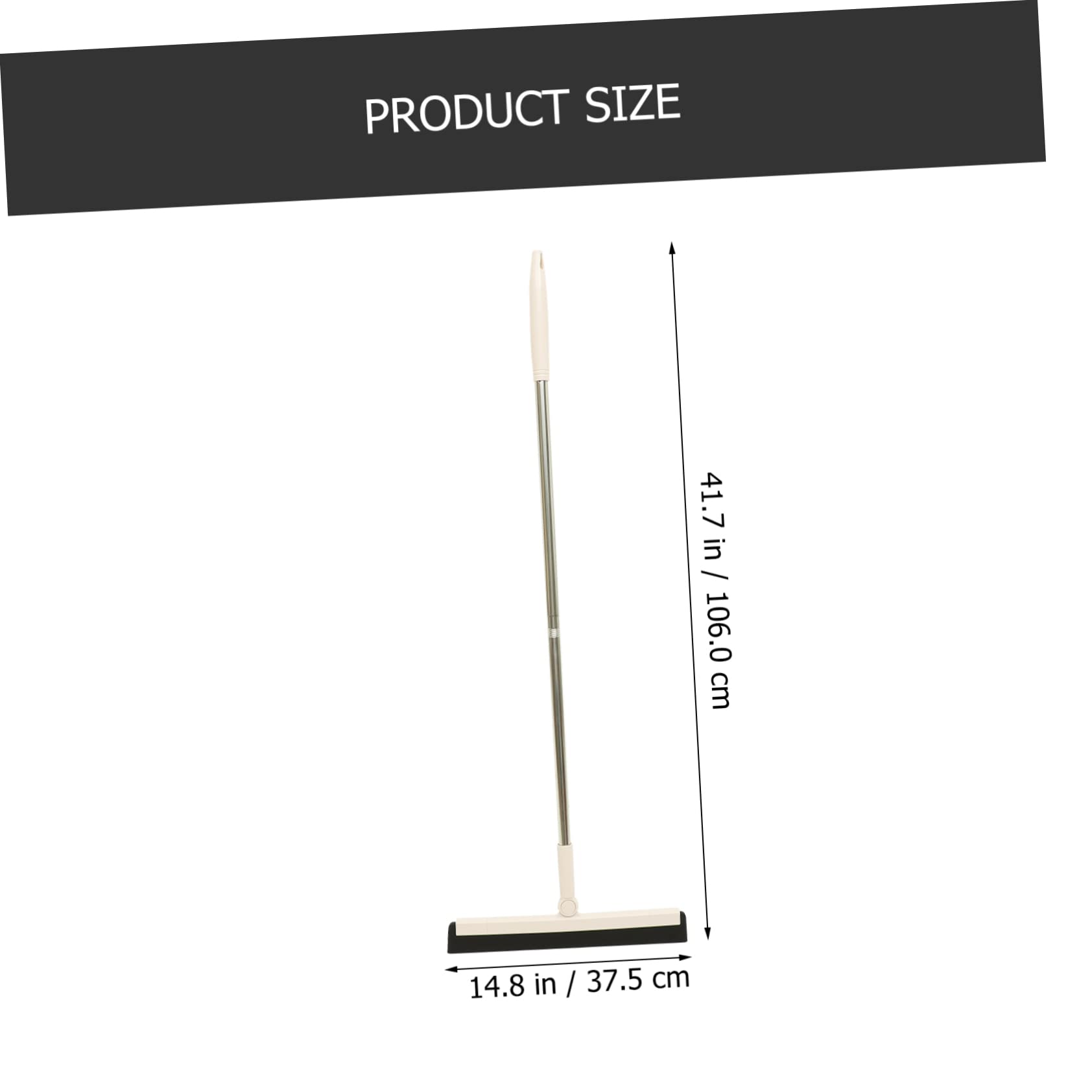 MAGICLULU Heavy Duty Floor Squeegee Cleaner Tool with Ergonomic Handle for Bathroom Kitchen And Balcony Cleaning Portable And Easy to Use Household Floor Scrubber