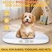 TIPRE Baby Scale for Weighing, 55 lb/0.01 lb Digital Infant Scale for Weighted Feeds with Height Measuring Tape Weight Comparison Hold Function, Pet Scale for Cats/Dogs, LCD Display, Large Platform