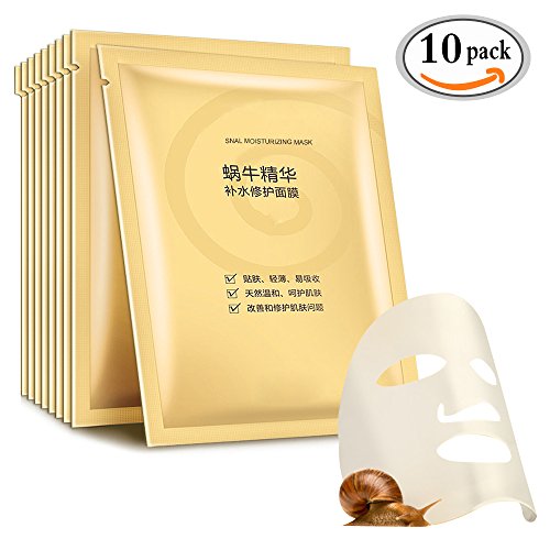 OR Pure Deep Moisturizing Rich Snail Facial Mask Anti-aging Anti-Wrinkle Deep Hydration Snail Secretion Filtrate 10 Pack