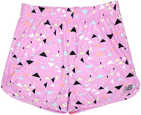 New Balance Girl's Printed Athletic Short, 14, Neo Violet image 3