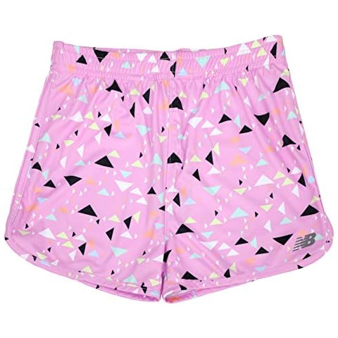 New Balance Girl's Athletic Shorts with Print Cover