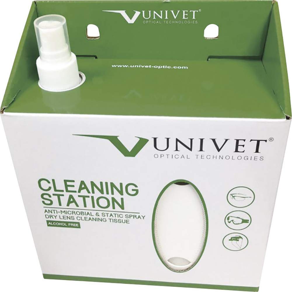 Univet Limpiador de gafas, 250 ml, 280 toallitas