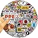 Funny Hard Hat Safety Signs Stickers for Adult, 100 PCS Waterproof Vinyl Sticker Set for Welding Helmet Tool Box Construction, Electrician, Mechanic Tools Water Bottle Crafts Suitcase Laptop Bumper