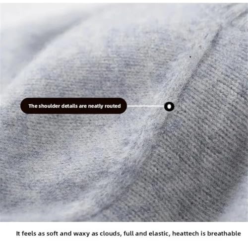 Men Thickened Knitted Sweater Men High Collar Solid Color High Collar Pullover3