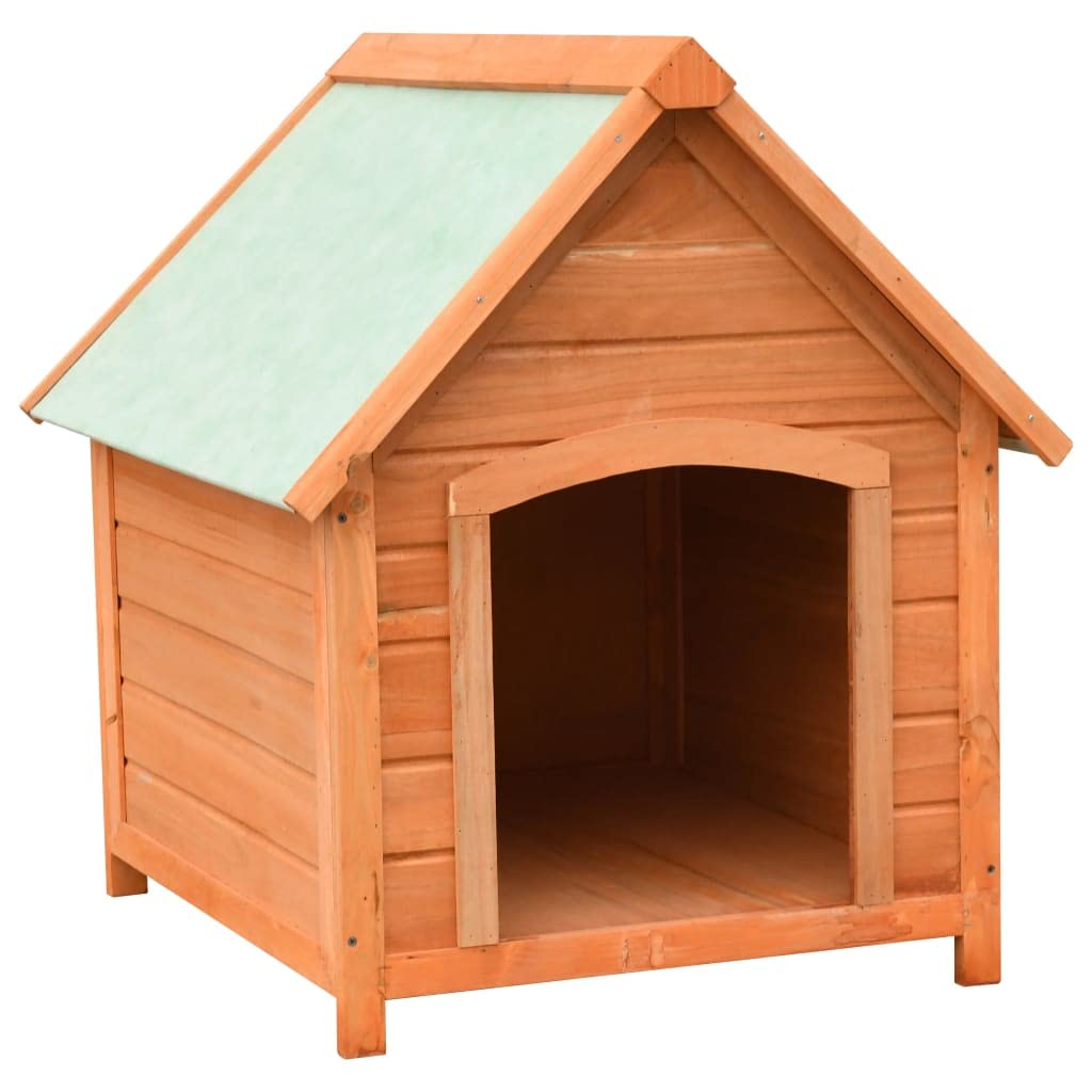 vidaXL Casa per cani in legno massello di pino e abete patio esterno in legno giardino grande gabbia per animali domestici cabina cuccia per cani forniture per animali domestici unità accessori