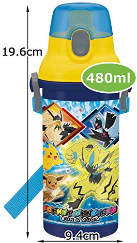 最安値 スケーター 直飲プラワンタッチボトル 480ml ポケモン サン ムーン 1個の価格比較