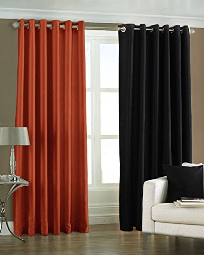 Homefab India Set of 2 Royal Silky Multi Color Door Curtains (HF218) 7X4ft. (B00NRRV354) Amazon Price History, Amazon Price Tracker