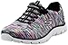  Skechers Women's Sport Empire - Rock Around Relaxed Fit Fashion Sneaker, Black/Multi, 8.5 B(M) US
