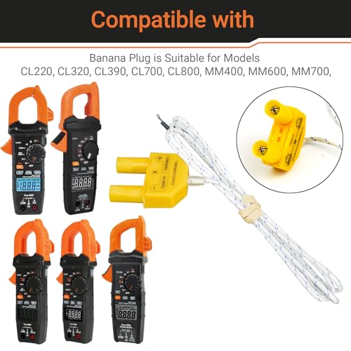 Image of ZIBOO 69028 Replacement Thermocouple,Compatible with Klein Tools multimeters and clamp Meters