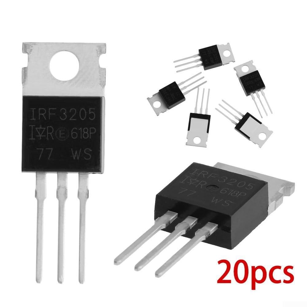 ECSiNG Lot De 10 Transistors MOSFET à Canal N IRF3205 ESD 110 A 55