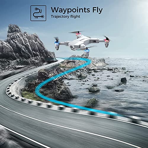 Simrex X500 Mini Drone Optical Flow Positioning Rc Quadcopter With 720P Hd Camera, Altitude Hold Headless Mode, Foldable Fpv Drones Wifi Live Video 3D Flips Easy Fly Steady For Learning Gray #TOP6