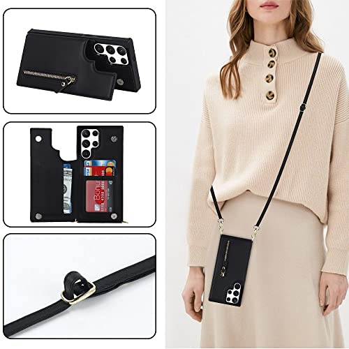 Housse en cuir pour Galaxy Note 20 Ultra anti-choc avec protection de carte