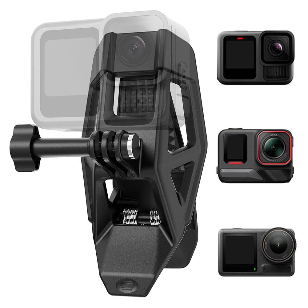 Helmhalterung für Action-Kameras, Universal-Kinnriemenclip für Go Pro DJI Osmo Insta 360 X5 X4