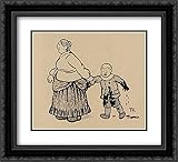 For Meget Av Det Gode 22x20 Black Ornate Frame and Double Matted Museum Art Print by Theodor Severin Kittelsen