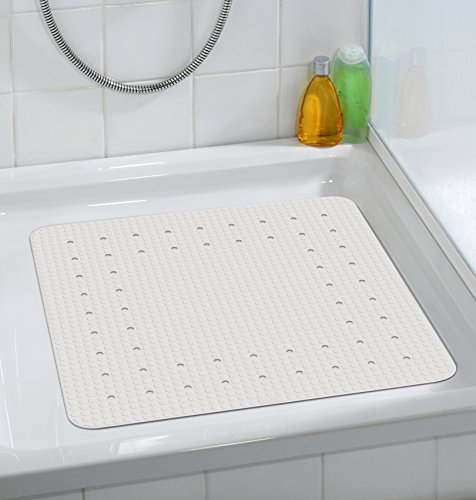 WENKO Douchemat Mirasol, anti-slip douchemat met zuignappen, mat met decoratief gatpatroon voor alle gangbare… - Image 3