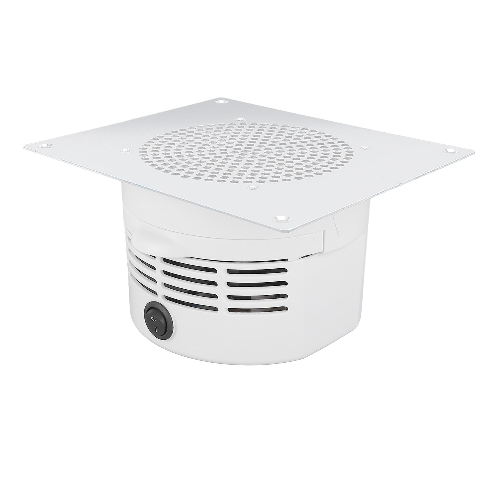 Colector de Polvo de Uñas, Aspirador de Uñas Integrado en la Mesa, Aspirador de Uñas con Superficie Metálica con Filtro Reutilizable, Potente Ventilador para Herramientas de