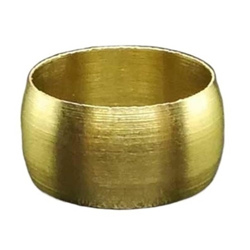 Ferrule Pipe Adapter 10pcs Brass Pipe Fitting Ferrules, OD 3 10 16mm Compression Sleeve Seal Ring, Tube Ferrule(12mm)