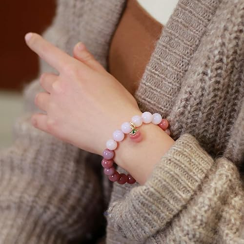 Hl1971 Natural Agate Stone Crystal Bead Stretch Ladies Bracelet Healing 10Mm,Suitable For Christmas, Thanksgiving, Gifts #TOP6