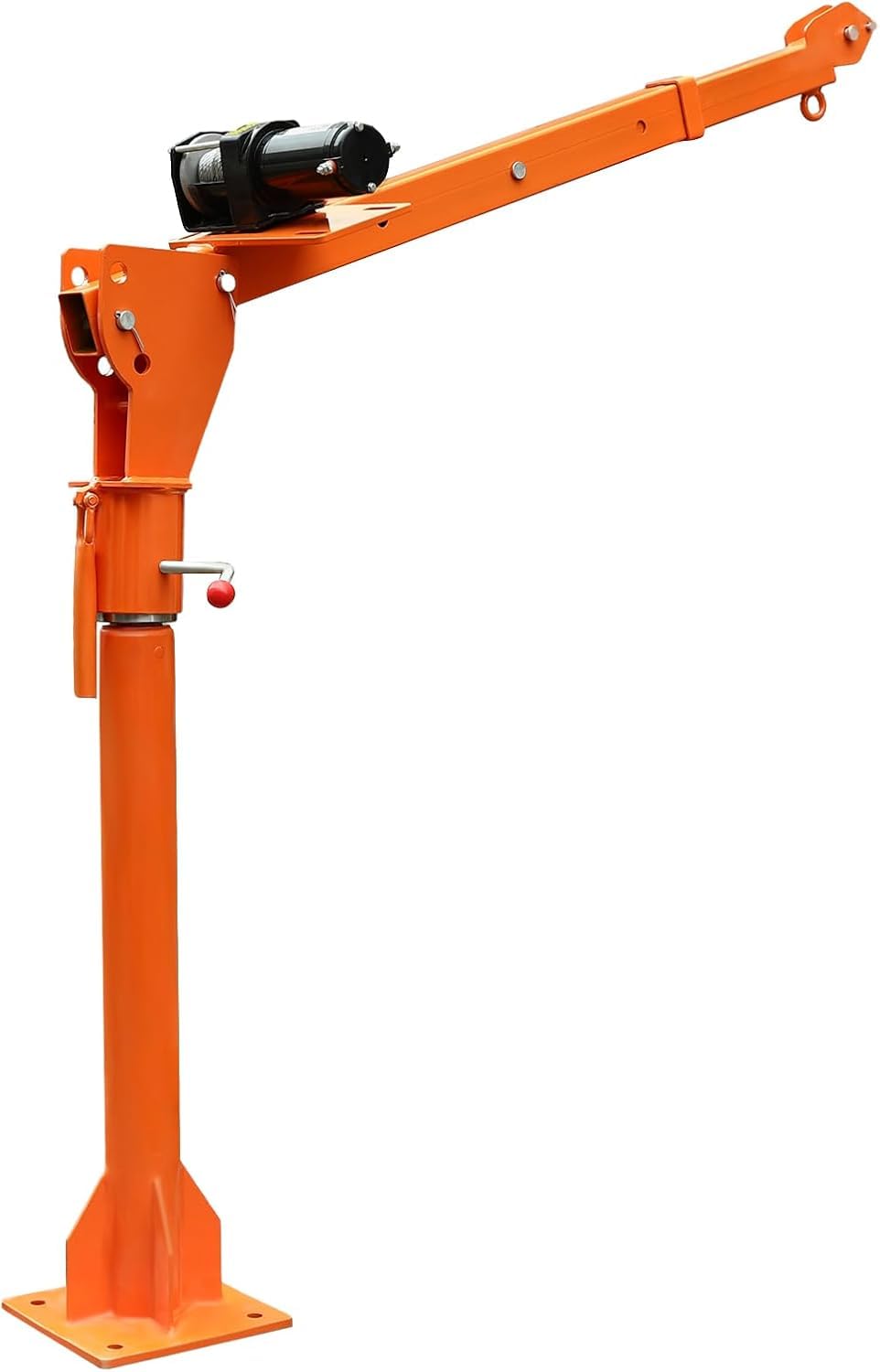 LKW-montierter Kran Mit 1100 Lb Tragkraft, 3500 Lb 12v-elektrowinde, Fernbedienung, 360° Drehbarer Basis Für Pick-ups Und Anhänger, Schwerlast-auslegerkran 3500lb Winch