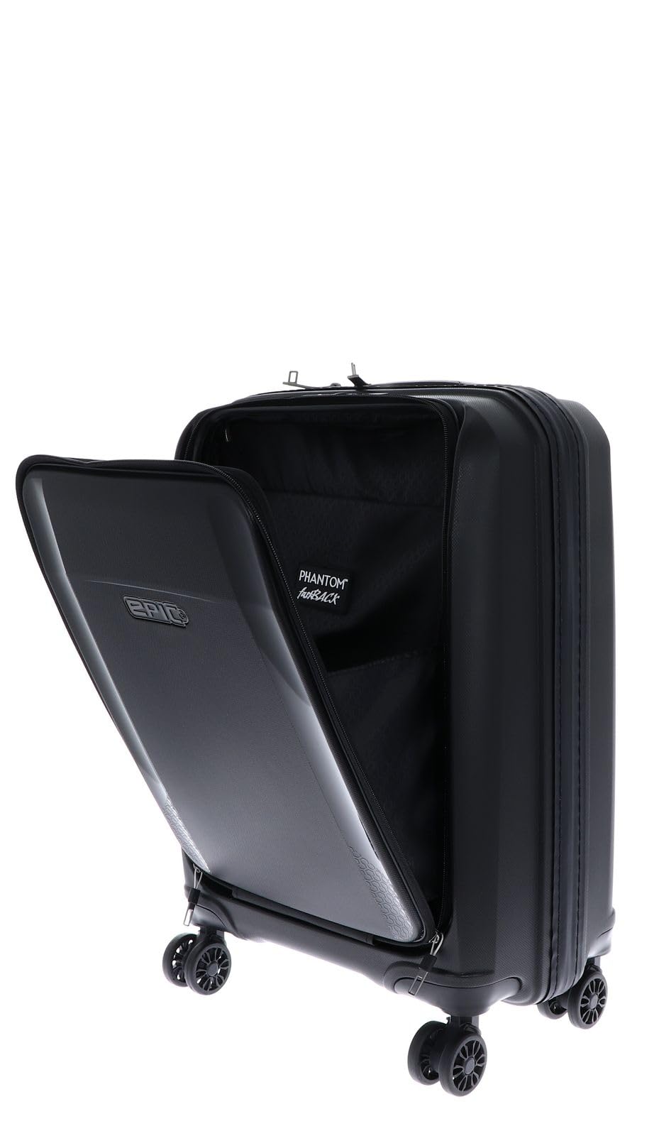 EPIC Phantom SL 4-rolkowa walizka kabinowa z kieszenią na laptopa 55 cm Phantom Black, FANTOM CZARNY