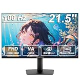 XUNDEFINED 21.5インチ モニター 100Hz FHD 1920x1080 液晶ディスプレイ/非光沢VAパネル/フレームレス/99%sRGB/HDR/FreeSync/ブルーライト軽減/フリッカーフリー/HDMI+VGA/チルト調節/VESA対応/3年保証