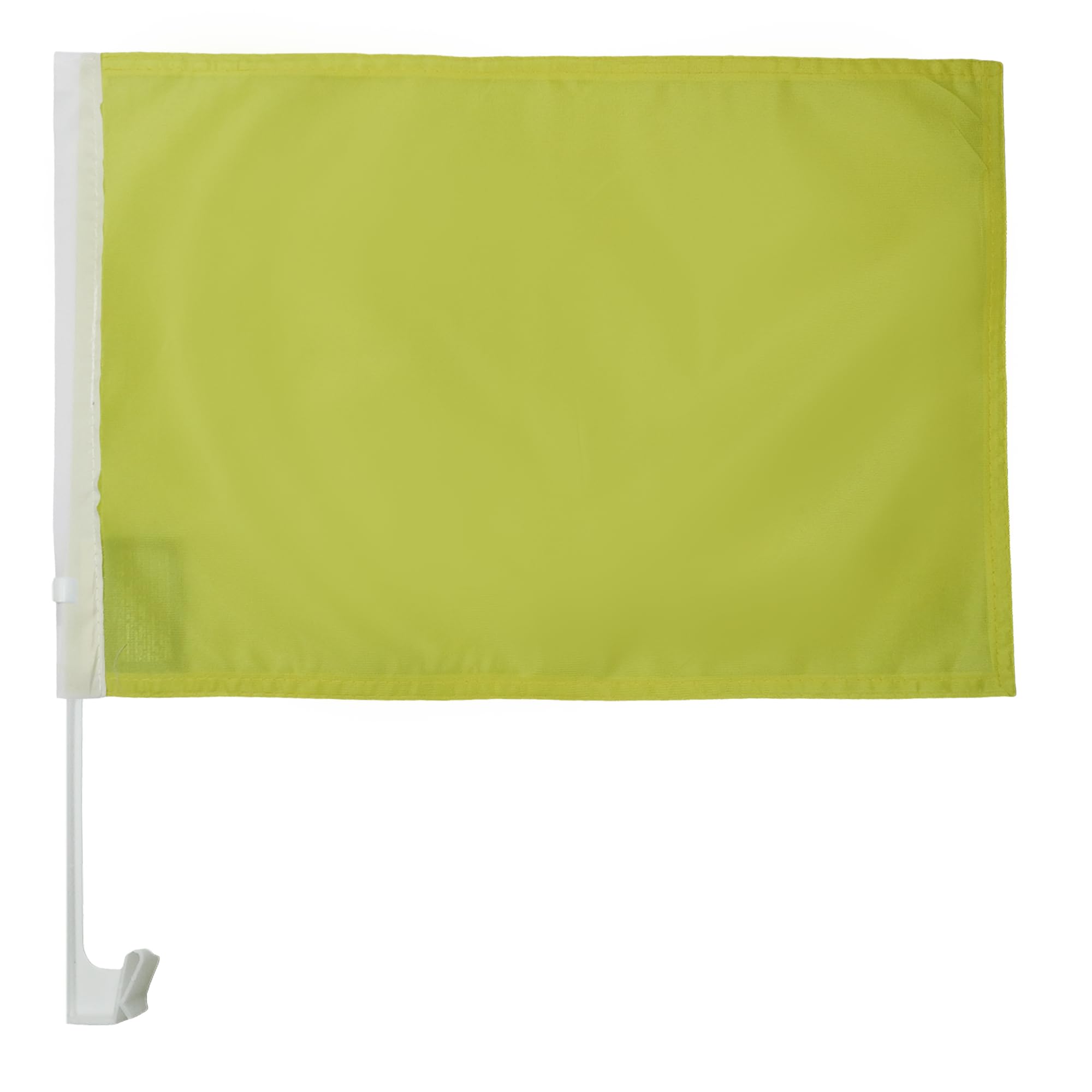 AZ FLAG - Autofahne Einfarbig Gelb - 45x30 cm - Einfarbig Autoflagge 30 x 45 Cm - Auto Flaggen