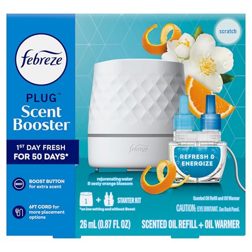 Starter Kit, Oil Diffuser, Air Freshener Plug in, Continuous Scent Device + 1 Refresh & Energize Refill - image 9