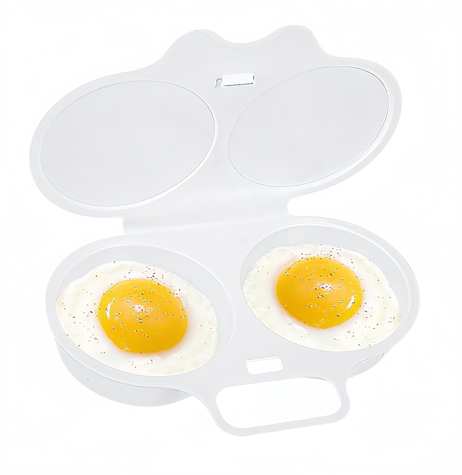 SHSHbuy Egg Poacher Microwave,Egg Poacher Cups,White Poached Egg Maker for Kitchen Livingroom Men Women Family