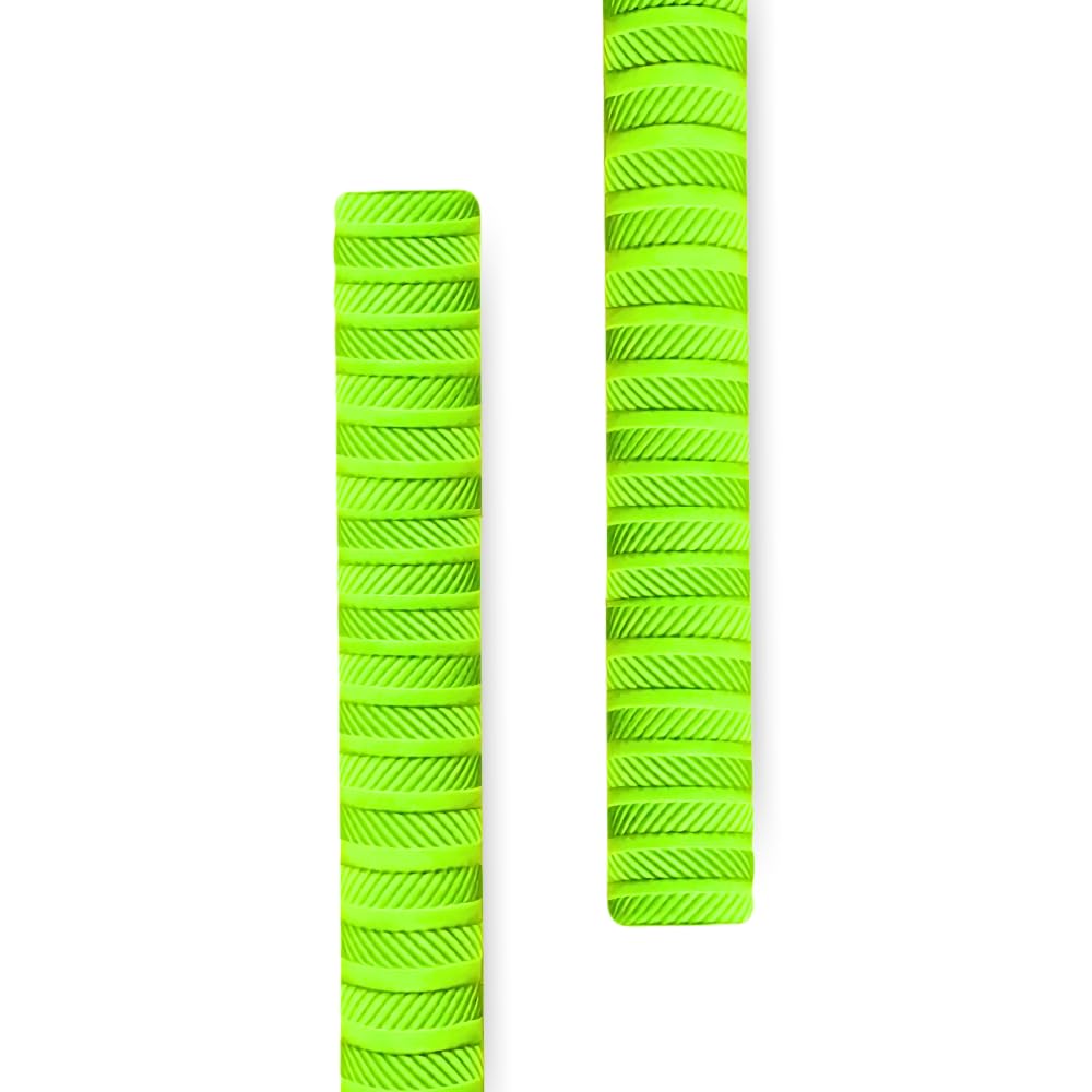 PROVERVE Premium Rubber Grips Green for Full Size Cricket Bat, Jointless Construction for Enhanced Performance with Better Shock Absorption, (Pack of 2)