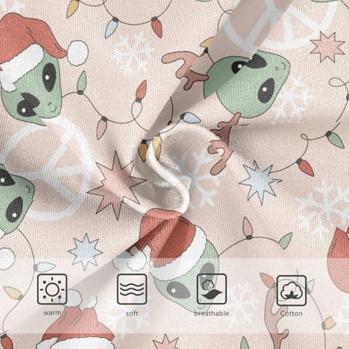 Little Girls' Soft Cotton Underwear Kids Breathable Comfort Christmas Alien Panties Briefs Toddler3