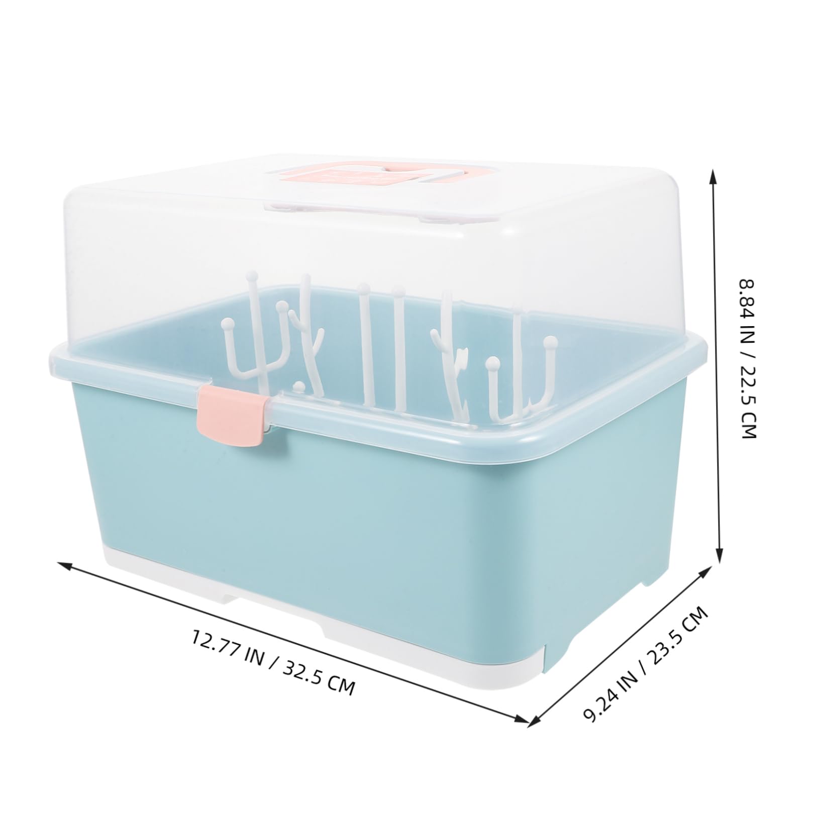 HEMOTON Boîte de Séchage pour Biberons et Étui de Rangement pour Tétines Accessoires Allaitement Organisation de Biberons