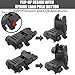LXYYM Flip Up Sight Front and Rear Flip Lightweight Sights,with Green Red Fiber Optics Dots, Mounted on Any Picatinny Rail