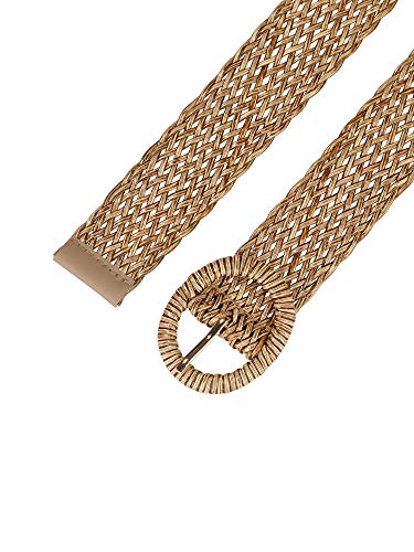 Allegra K Womens Skinny Waist Belts Braided Belts for Dress Round Metal Buckle Adjustable2