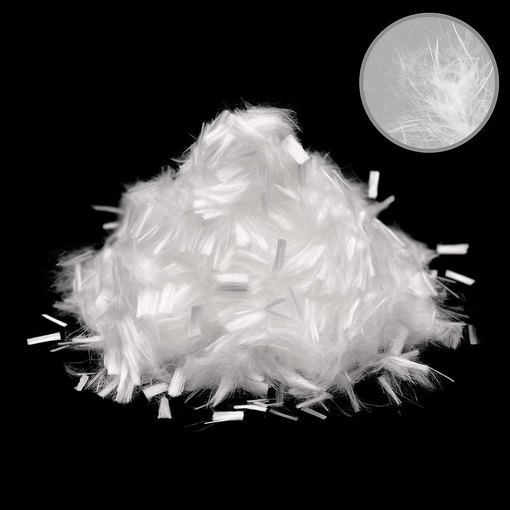 12MM (1 Kg Pouch) Polypropylene Glass Fibers for Plastering, Concrete & Waterproofing | Crack Control, 3D Reinforcement & Durability-image-29