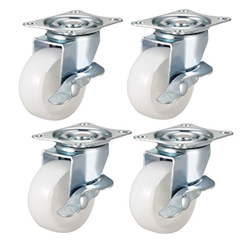 uxcell Swivel Caster Wheels with Brake 2