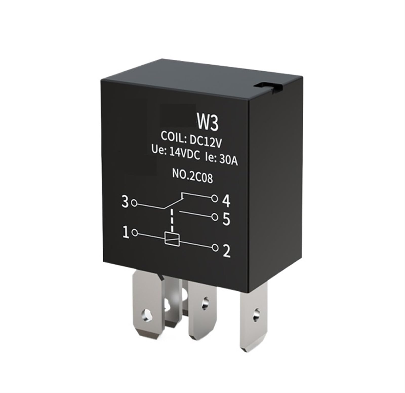 Relais violet pour voiture LB-W3 12V 5Pin 30A pour modification électrique