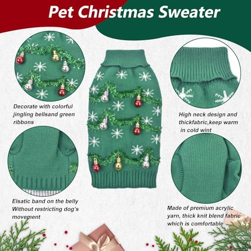 Suéter navideño para perro talla S miniatura 5