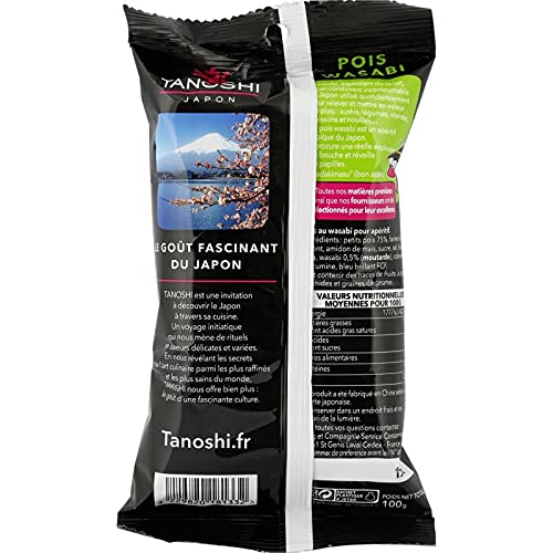 TANOSHI - Pois Wasabi 100G - Lot De 4