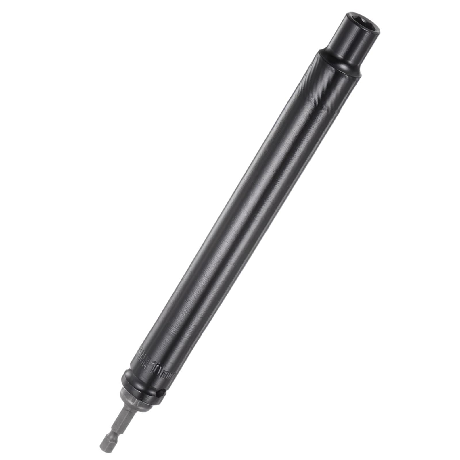 TA-VIGOR Extra Long Hollow Socket, 10mm x 200mm Deep Well Nut Driver with 1/4" Quick-Change Hex Shank, High Carbon Steel Impact Socket for Power Drill, HVAC & Overhead Work