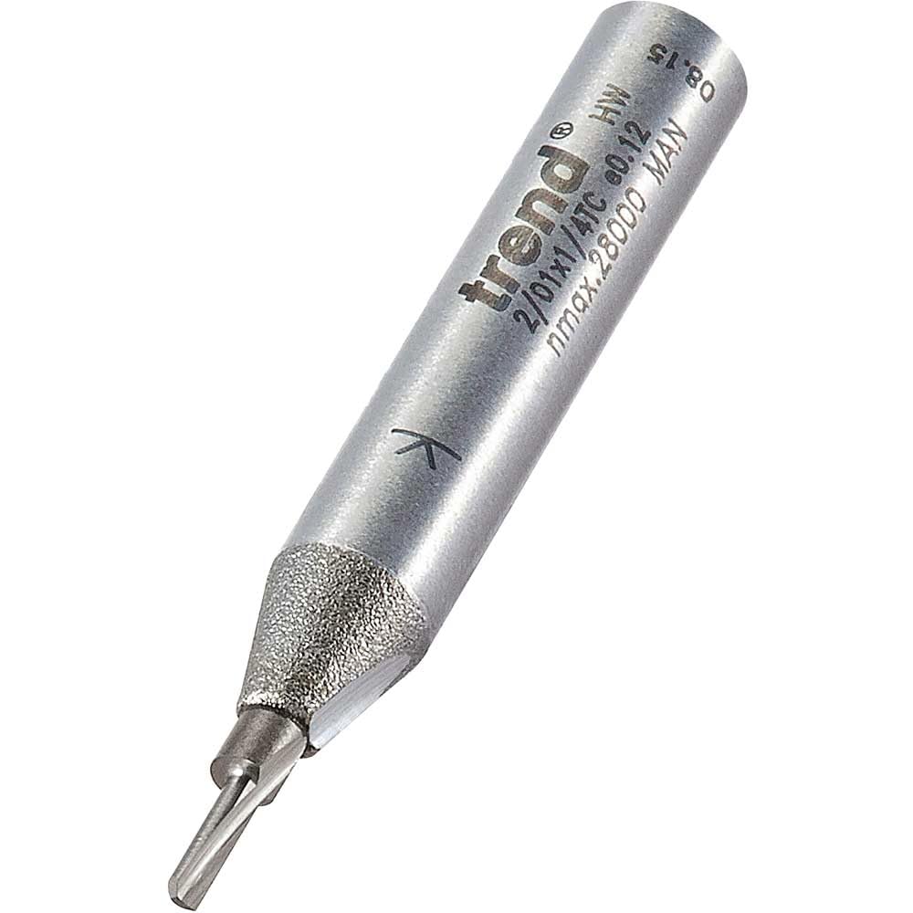 Trend Professional 2/01X1/4Tc Single Flute Cutter 1.5Mm Diameter - 1/4 Shank