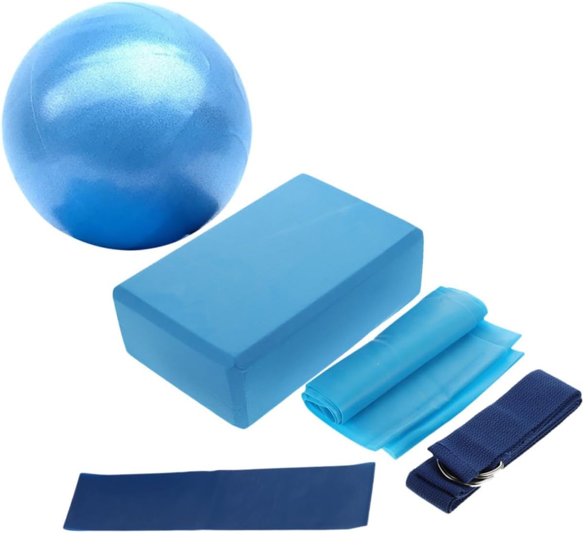 1 Set Versatile Yoga Props with Workout Exercise Ball Stretching and Rehabilitation for All Fitness Levels and Muscle Groups