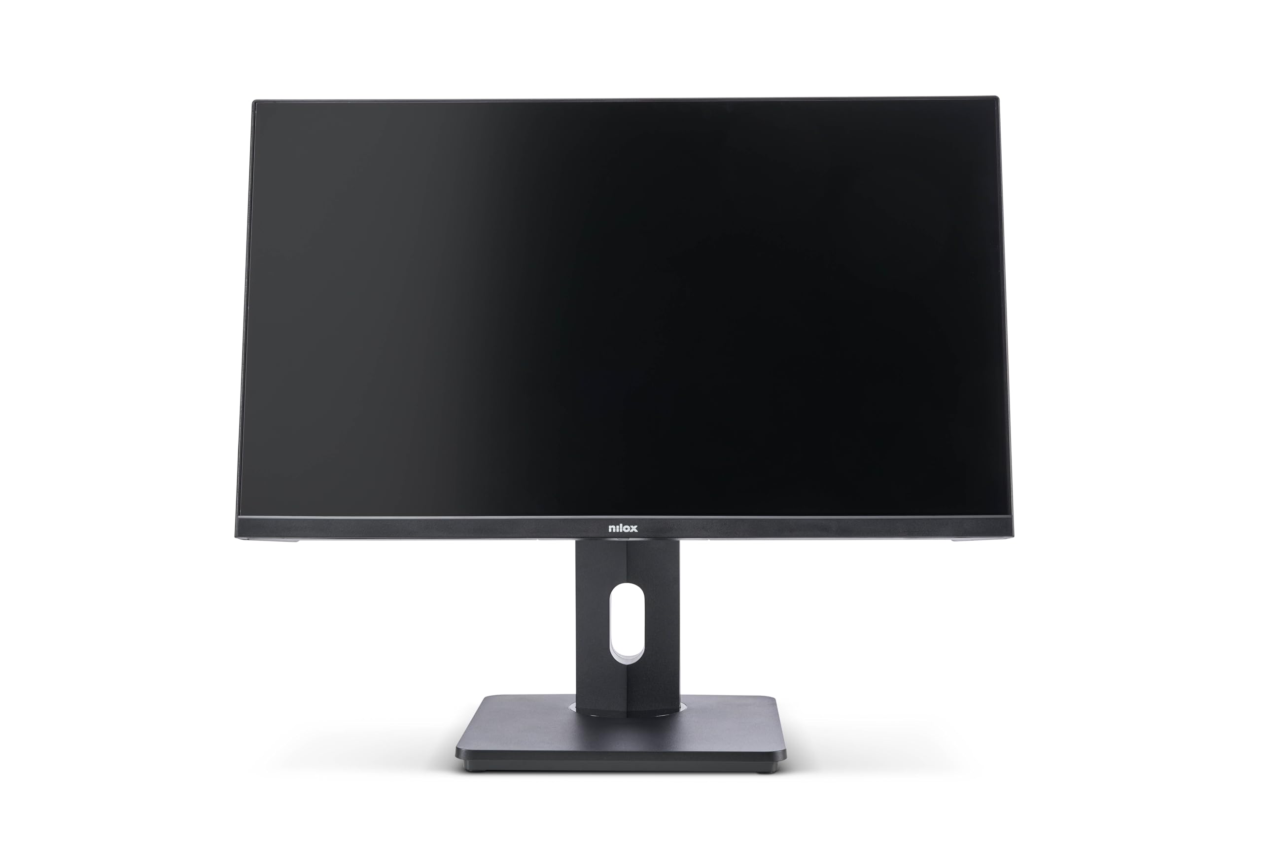 Nilox NXM24REG02 Monitor 24 Pollici FullHD, Frequenza 75Hz, Tempo di Risposta 4ms, Schermo PC con Protezione Luce Blu, Monitor Gaming con Base Regolabile e Girevole, HDMI, DP e VGA