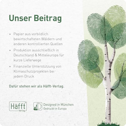 Häfft® Wochenplaner Block A4 ohne festes Datum \Office Life\ 50 Blatt - Terminplaner undatiert mit To-do-Liste, Zielen & mehr - klimafreundlich & nachhaltig