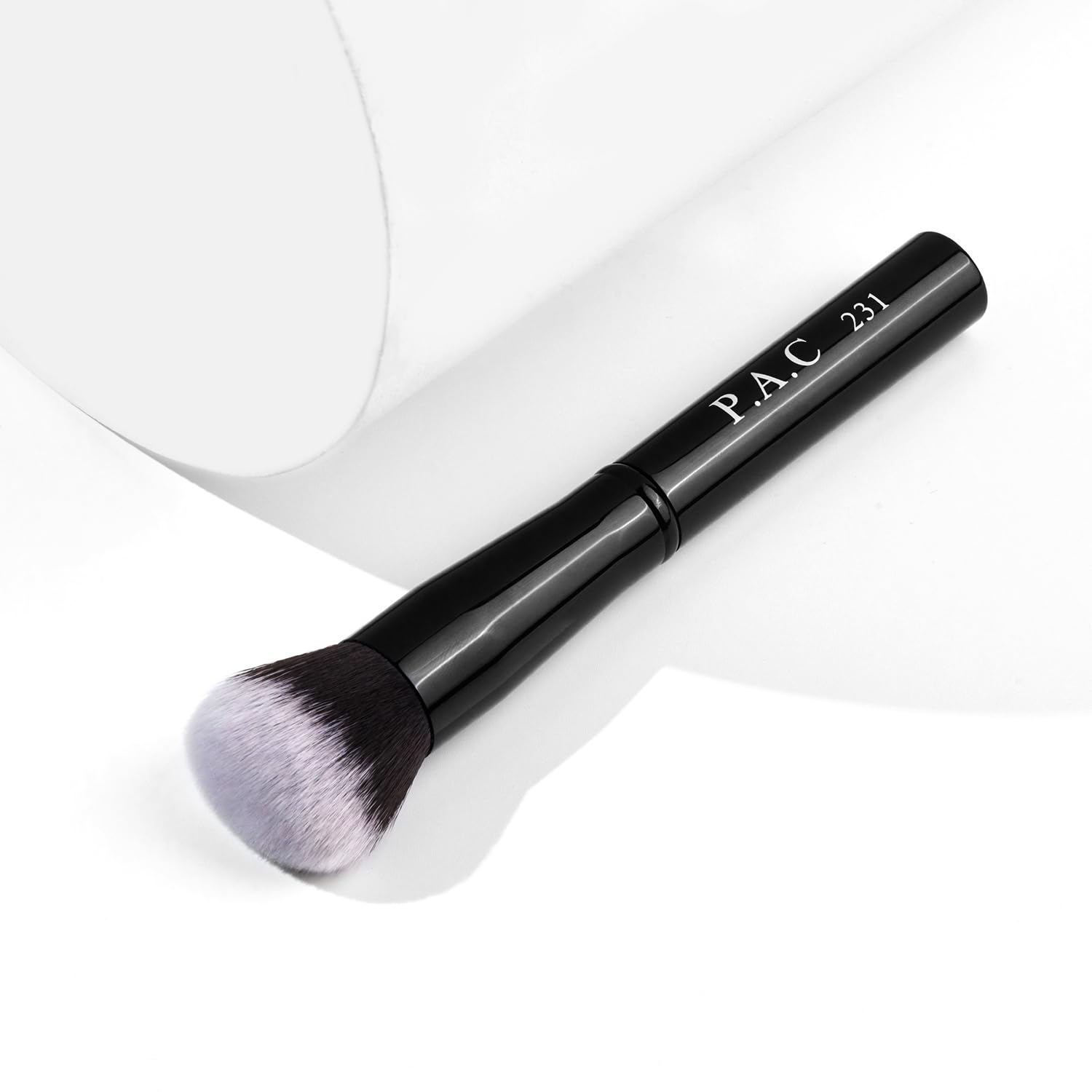 PAC Foundation Blending Brush 231 | Synthetic Bristle Makeup brush | Face Brush for Cream, Liquid And Powder Formulation | Medium Coverage Application | Black - 1 Brush 3