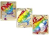 METÁLICAS: Poke-Cartas METÁLICAS doradas, no se doblan, Son de METAL DORADO, NO es cartón, NO es plástico.