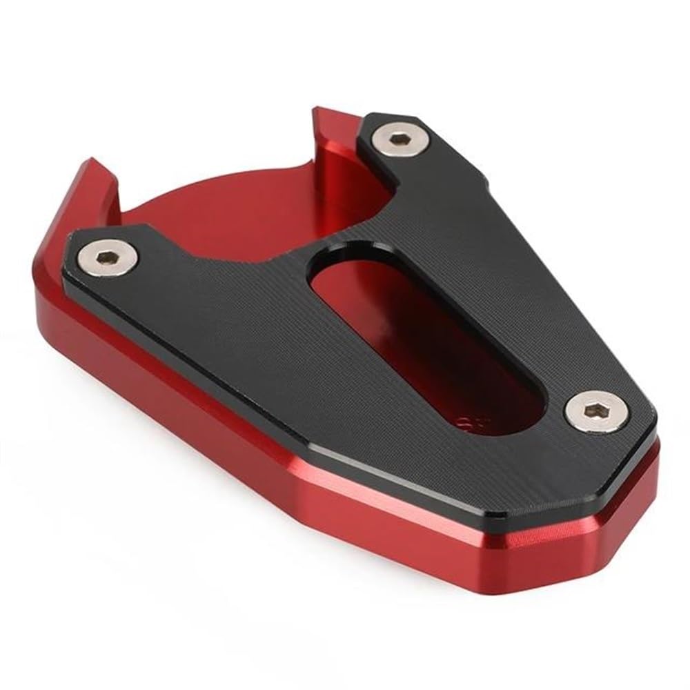 Élargisseur de béquille moto pour SUZUKI SV650 et Gladius usiné CNC haute résistance rouge