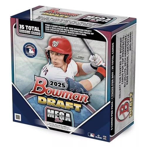 2025 Topps MLB Baseball Bowman Draft Baseball Trading Card Mega Box