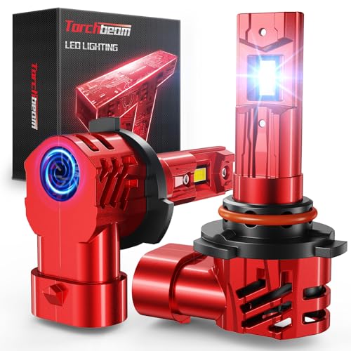 Image of Torchbeam 9005 Fog Bulbs Combo, 45000LM 9005 Fog Light Powersports Bulbs for ATVS HB3 Bulbs Plug and Play with 15000RPM Cooling Fan, 50000 Hours Lifespan, Pack of 2