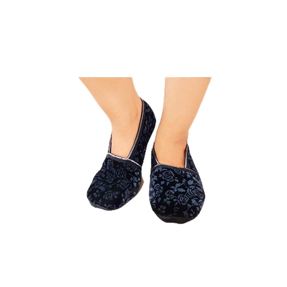 devil Women's & Girl's & Warm Cozy 100% Super Hot Fully Stretchable Velvet Loafe|Slipper Socks (Black,Freesize)-picture-22