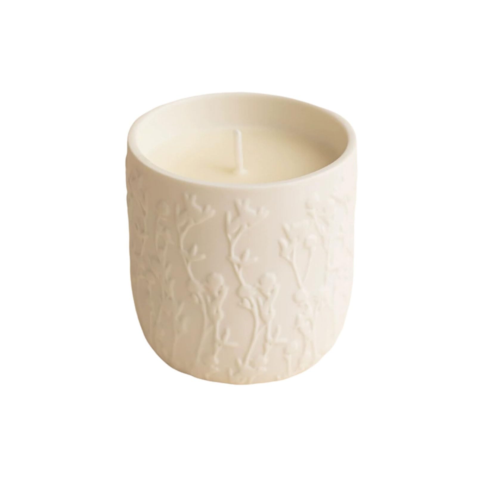 Exquisito Velas de cerámica, velas en tarro blancas, velas perfumadas reutilizables, combustión limpia, larga duración for vacaciones en casa, relajación y Spa meloso(Persimmon)